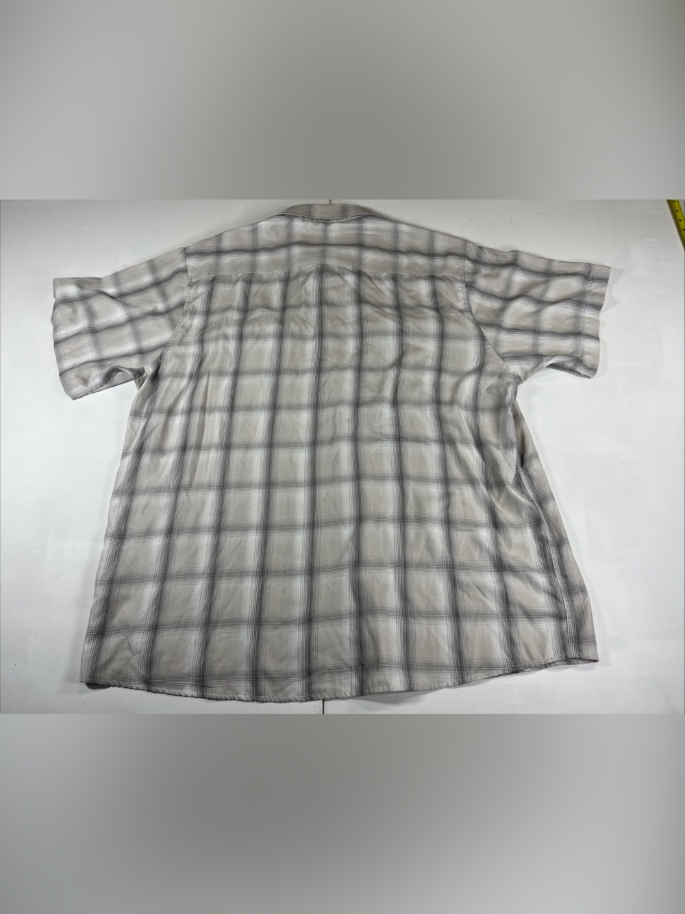 Dixxon Montana Short Sleeve Shirt Pearl Snap Gray Plaid Bamboo Men’s 3XL - Picture 11 of 15
